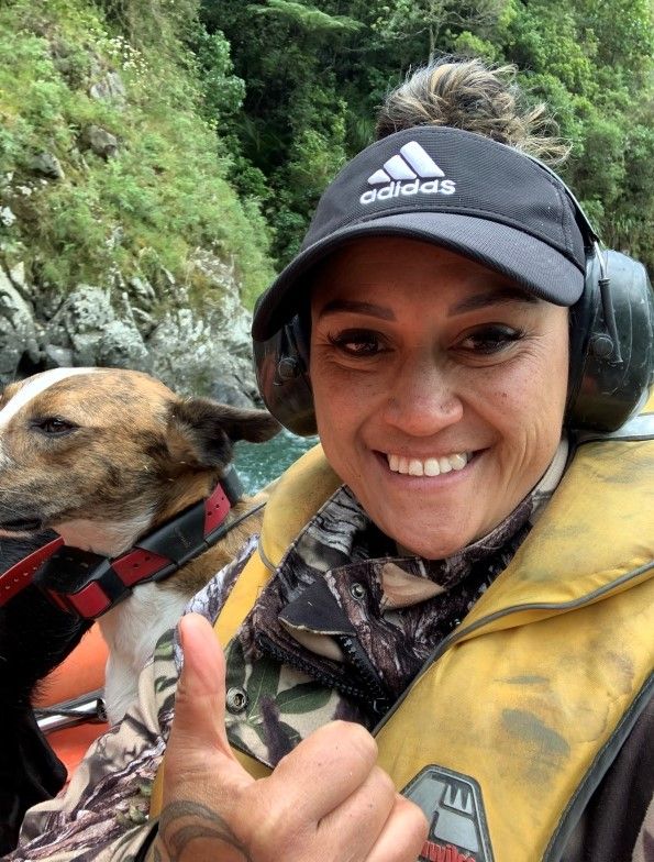 Harriet Shoots First Stag from Boat